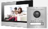 KIT PORTIER VIDEO IP SILVER, PLATINE ACIER INOXYDABLE HIKVISION