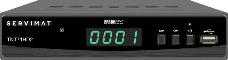 ADAPTATEUR TNT PVR READY HD +TC PROGR. DVB-T2 H265 SERVIMAT