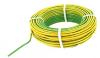 FIL ELECTRIQUE H07V-U 6 mm² JAUNE VERT (bob. 100m - prix au M) RCT