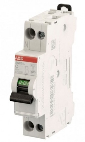 DISJONCTEUR PHASE NEUTRE SN201L A VIS 40 A / 4.5kA (470242) ABB