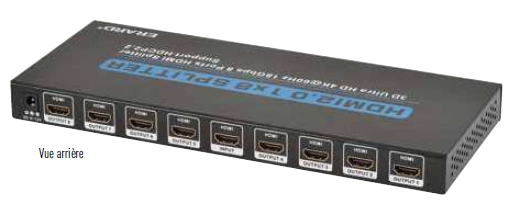 REPARTITEUR HDMI 1 vers 8 - 4K 60ips - HDR 4:4:4 ERARD CONNECT