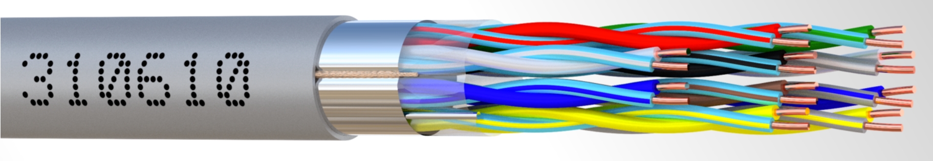 CABLE ALARME SYT+/LY6ST 10 PAIRES AWG24 BOBINE bois 500 M ELBAC