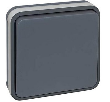 INTERRUPTEUR  VA ET VIENT 10A ENCASTRE IP55 OXXO GRIS EUR'OHM