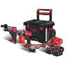 PACK TROLLEY+VISSEUSE+MEULEUSE+PERFO+ BAT. M18 BRUSHLESS MILWAUKEE