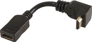 RACCORD HDMI Coudé à 90° Mâle / Femelle PRIVILEGE 15 cm