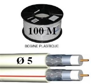 CABLE COAXIAL  Ø 5 mm 2 EN 1 DOUBLE ELBAC