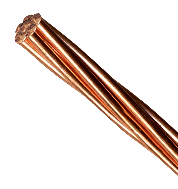 CABLE DE TERRE CUIVRE NU 25 mm², COURONNE DE 50 M RCT