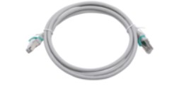 CORDON S/FTP CAT6A PATCH LSZH GRIS CLIP VERT 2m ELBAC
