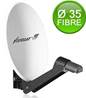 PARABOLE Ø 40 CM FIBRE BLANCHE + LNB  CAHORS