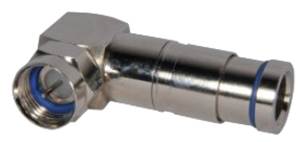 CONNECTEUR F  90° A COMPRESSION Ø 6,8 mm  ELBAC