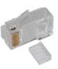 PLUG RJ45 TRANSPARENT 2x4 UTP CAT6 + PEIGNE  Ø1.1 (940505) ELBAC