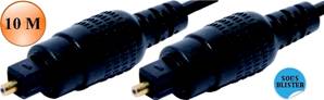 CORDON FIBRE OPTIQUE TOSLINK Mâle / Mâle 10 M ERARD CONNECT