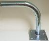 CONSOLE COUDEE Ø 40 mm DEPORT 30 cm  ZINGUE BLANC