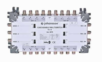 MULTISWITCH CASCADABLE 9 ENTREES 6 SORTIES -15 dB JOHANSSON