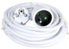 PROLONGATEUR  2P+T 10/16A 230V 3x1.5mm²  3m BLANC EUR'OHM