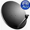 PARABOLE TS Ø 80 CM ALU ANTHRACITE sans LNB SERVIMAT