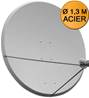 PARABOLE Ø 1,30 Mètres ACIER, FIXATION MAX Ø 60mm, sans LNB TRIAX