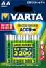 BLISTER DE 4 ACCUS RECHARGEABLES 2100 mAh AA/HR6 R2U VARTA