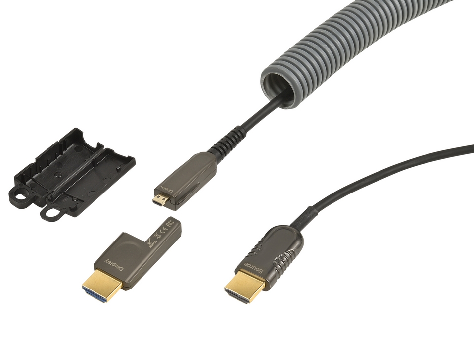 KIT HDMI FIBRE OPTIQUE - 10m - UHD 4K 60ips - HDR 4:4:4 ERARD CONNECT
