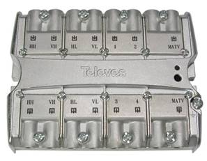 MULTISWITCH 5x5x4 "EasyF" TERMINAL/CASCADABLE ATTEN.RÉGL. TELEVES