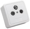 PRISE MURALE TV/SAT/FM + SOCLE ET PLASTRON (306269) TRIAX
