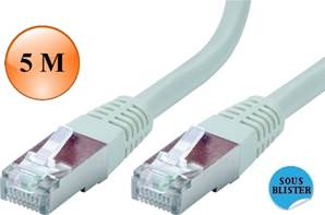 CORDON RJ45 CAT.6 - SSTP - 250 MHz - Mâle / Mâle - PERFORM+  5 M