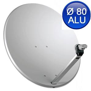 PARABOLE TS Ø 80 CM ALU  BLANCHE sans LNB SERVIMAT