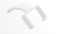 CLIP BLANC POUR CORDON RJ45  ELBAC