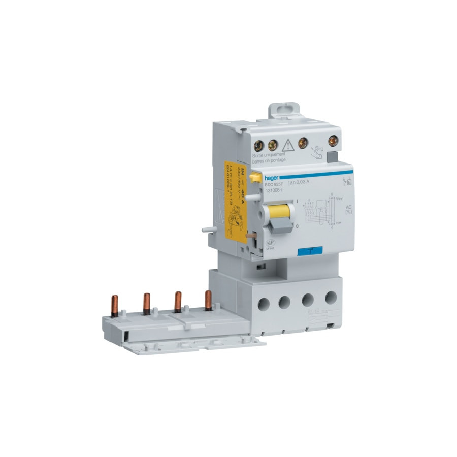 BLOC DIFFERENTIEL DS 3P+N 25A 30MA F