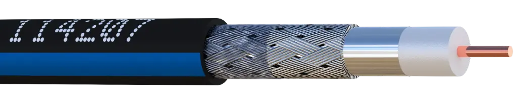 CABLE VIDEO IMMERGEABLE  IDEF 110 PE EXTERIEUR BOBINE DE 100 M ELBAC