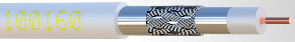 CABLE COAXIAL Ø 6,8 mm 17 VATC classe A - 3 GHz BLANC ELBAC  