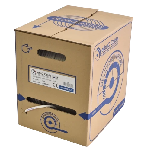 CABLE COAXIAL Ø 6,8 mm 17VATC A - 3 GHz BLANC - DEVIDOIR 250 m ELBAC