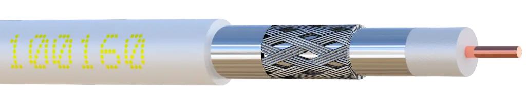 CABLE COAXIAL Ø 6,8 mm 17VATC cl A - 3 GHz BLANC - (touret 500 m) ELBAC