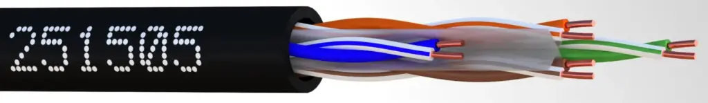 CABLE UTP CAT6 INT/EXT RJ45 TRAVERSANT XL-LSZH NOIR (DEV. 250m) ELBAC