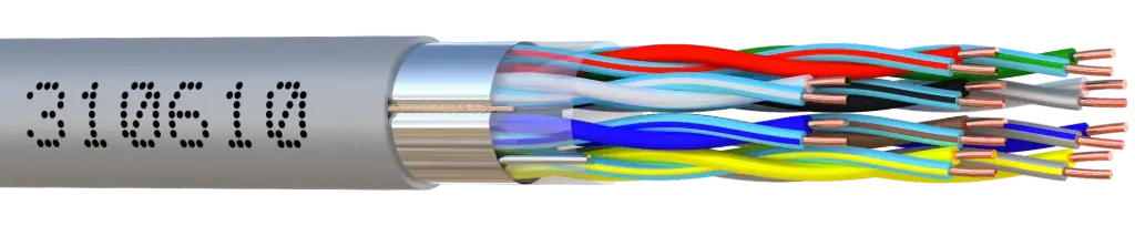 CABLE ALARME SYT+/LY6ST 10 PAIRES AWG24 BOBINE bois 500 M ELBAC