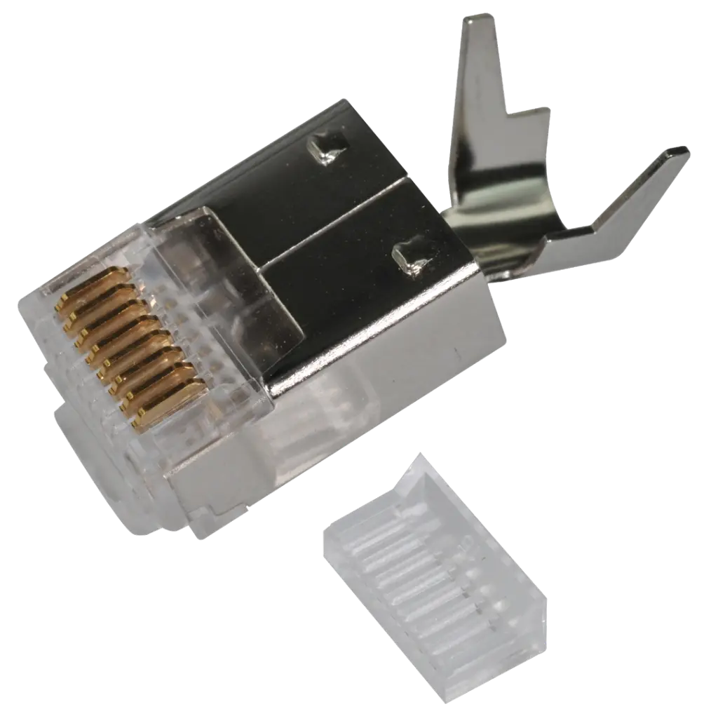 PLUG RJ45 1x8c FTP CAT6  METAL+ PEIGNE  Ø1.0/6 (940436-K5) ELBAC