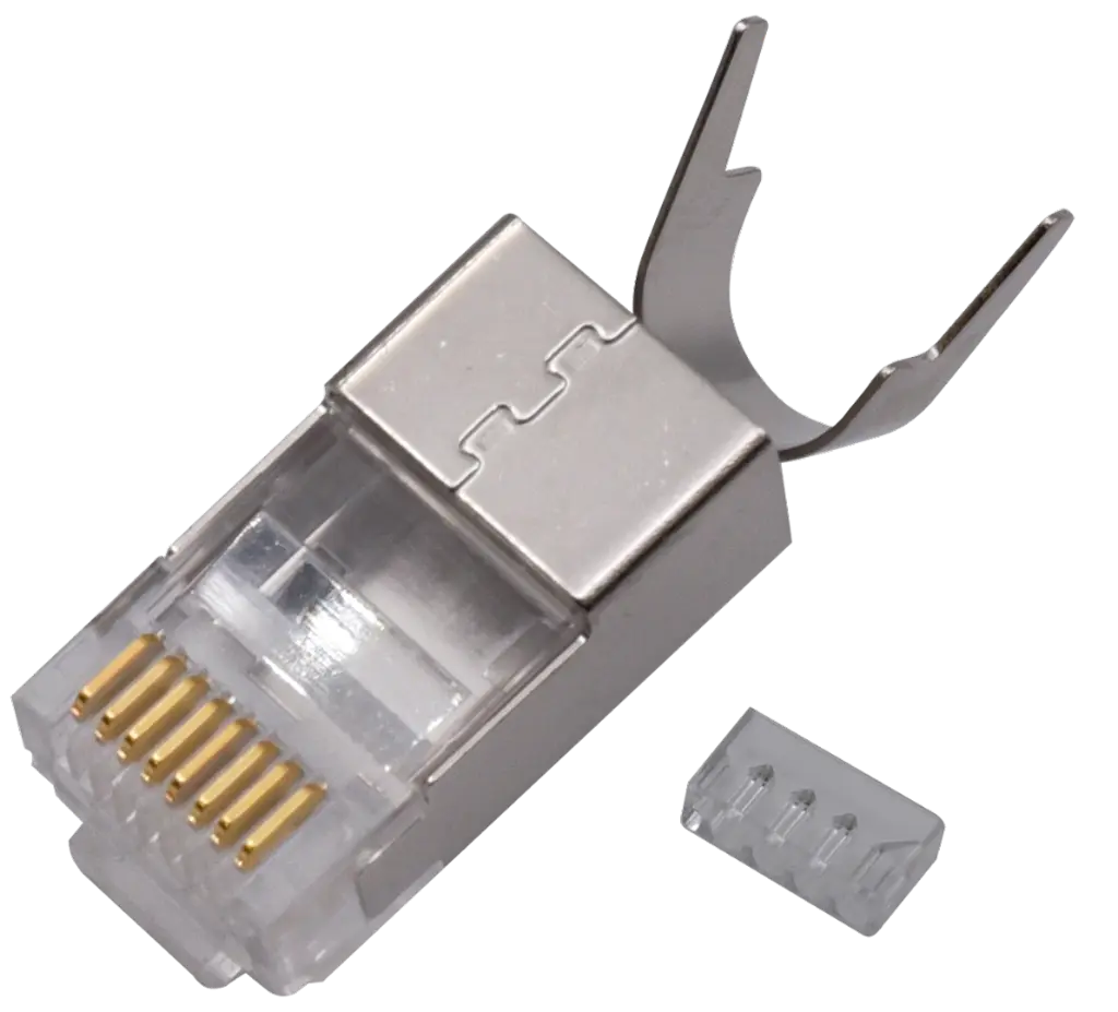 PLUG RJ45 FTP CAT6 2x4C 1.45/8 ELBAC