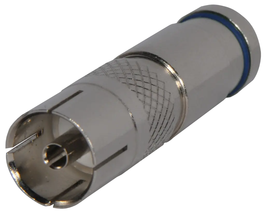 CONNECTEUR COAXIAL 9.52 FEMELLE IEC à COMPRESSION ELBAC