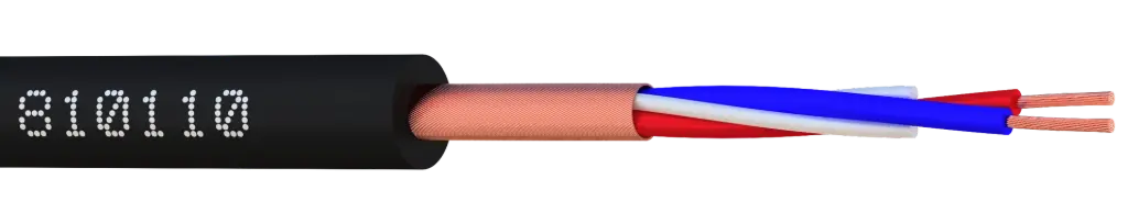 CABLE MICRO 0,22 mm²,  1 Spirale, Fil de CUIVRE. TOURET DE 300M ELBAC