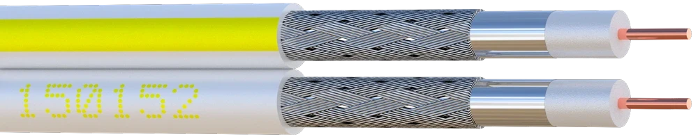 CABLE COAXIAL  Ø 5 mm 2 EN 1 DOUBLE ELBAC