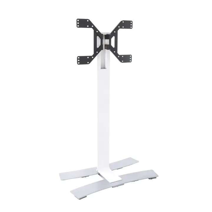 PIED TV BLANC à ROULETTES, écrans 40"-75" (50 kg) WILL 1600XL ERARD