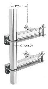 CERCLAGE DOUBLE pour MATS de Ø 25 à 50 mm GALVA ERARD