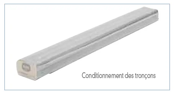 MAT ACIER 2 m Ø 40 mm ZINC BLANC.1 sur 2 livré avec bouchon ERARD