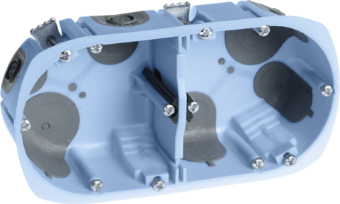 BOITE D'APPAREILLAGE ETANCHE RT2012 2 POSTES Ø 67/68 mm PROF50 EUROHM