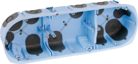 BOITE D'APPAREILLAGE ETANCHE RT2012 3 POSTES Ø 67/68 mm PROF40 EUROHM