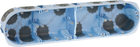 BOITE D'APPAREILLAGE ETANCHE RT2012 4 POSTES Ø 67/68 mm PROF40 EUROHM