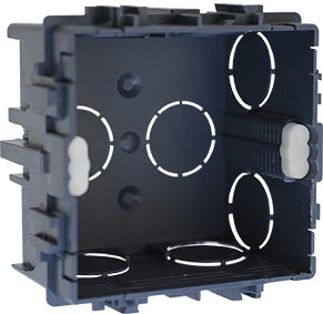 BOITE D'APPAREILLAGE MACONNERIE 1 POSTE 75 x 75mm, PROF 40 mm EUR'OHM