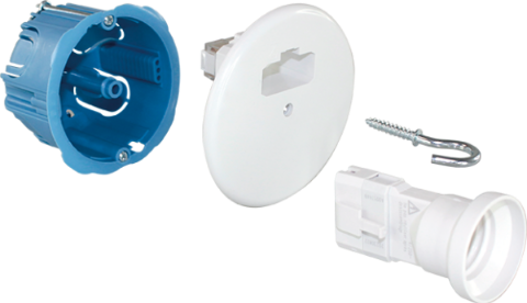 KIT POINT DE CENTRE DCL Ø 67 mm + DOUILLE DCL E27 EUR'OHM