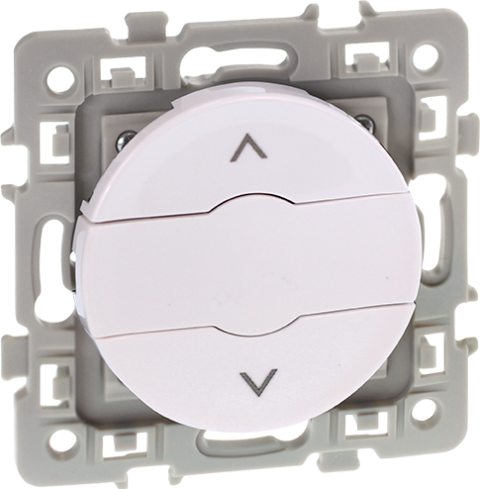 INTERRUPTEUR VOLET 3 POSITIONS MONTEE/STOP/DESCENTE BLANC SQUARE EUR'OHM