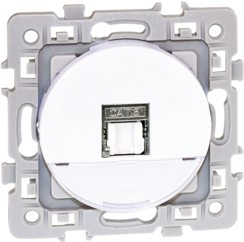 PRISE RJ 45 STP CAT 6 GR.2 TV BLANCHE SQUARE EUROHM